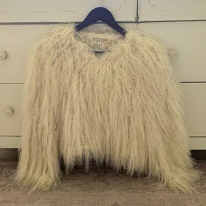 Alice & Olivia glam fur jacket